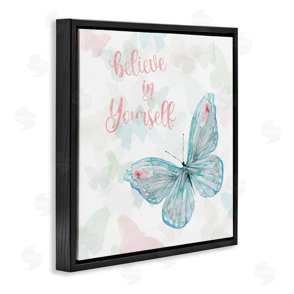 Stupell Industries Carol Robinson | Believe In Yourself Butterfly Phrase Wall Art