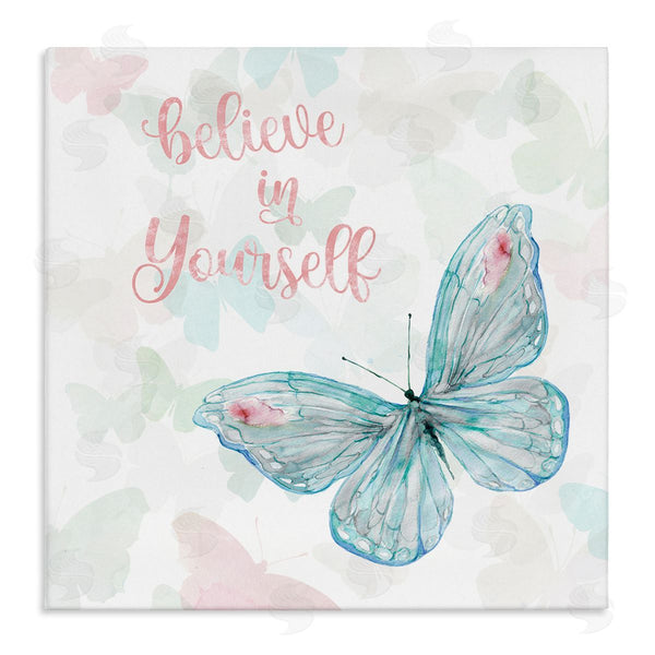 stupell industries Carol Robinson | Believe In Yourself Butterfly Phrase Wall Art
