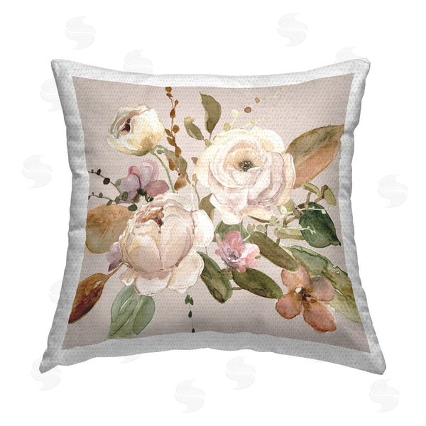Stupell Industries Carol Robinson | Belles Fleur Flowers Printed Throw Pillow