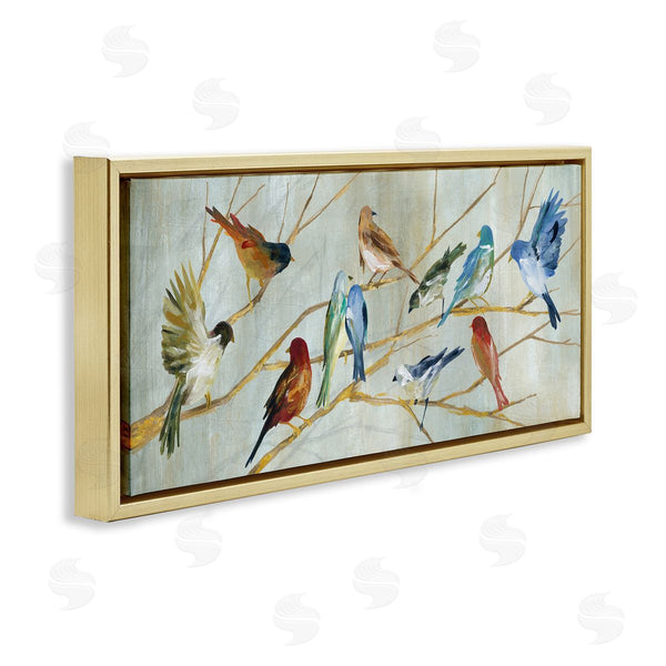 Stupell Industries Carol Robinson | Birds Resting Autumn Branches Wall Art