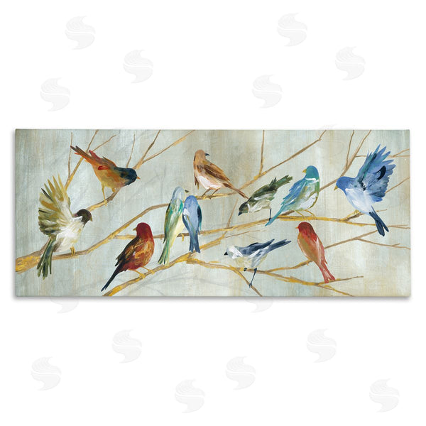 stupell industries Carol Robinson | Birds Resting Autumn Branches Wall Art