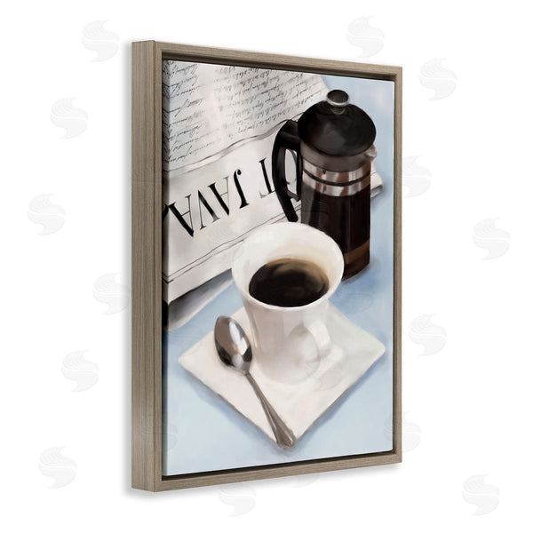 Stupell Industries Carol Robinson | Black Coffee & Newspaper