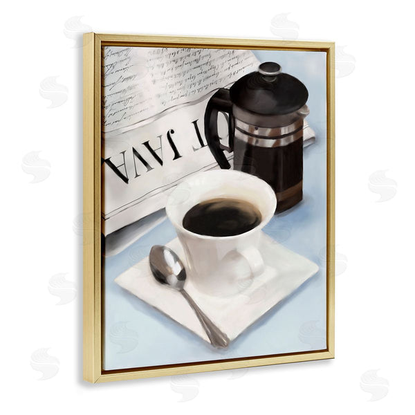Stupell Industries Carol Robinson | Black Coffee & Newspaper