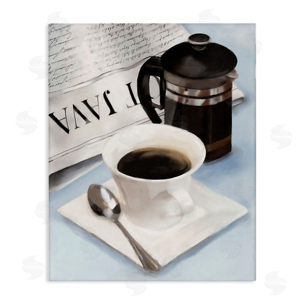 stupell industries Carol Robinson | Black Coffee & Newspaper