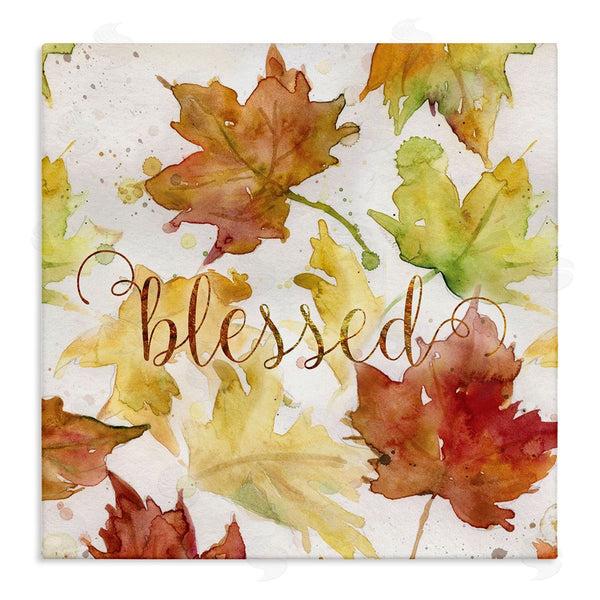 stupell industries Carol Robinson | Blessed Fall Maple Leaves Wall Art