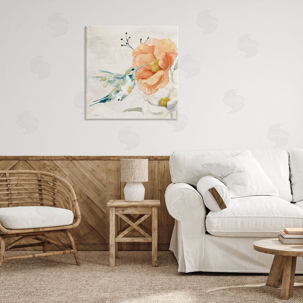 Stupell Industries Carol Robinson | Blossom & Hummingbird Wall Art