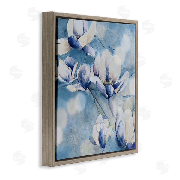 Stupell Industries Carol Robinson | Blue Flowers & Bokeh
