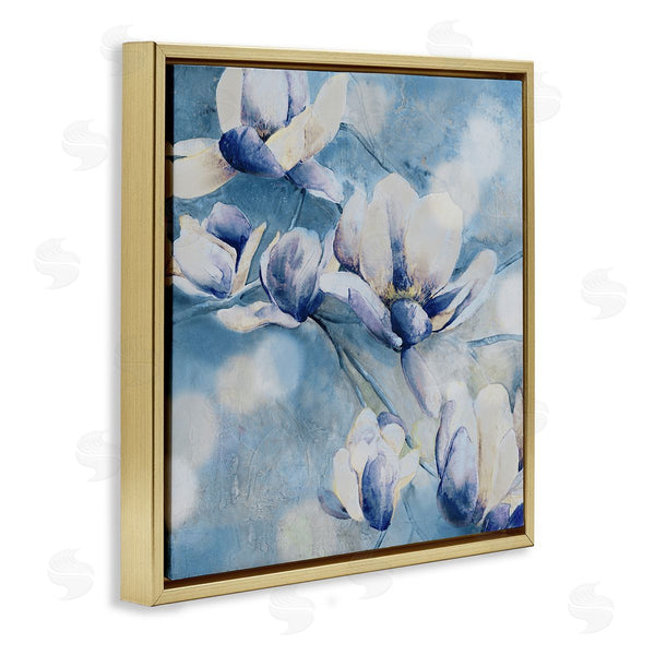 Stupell Industries Carol Robinson | Blue Flowers & Bokeh