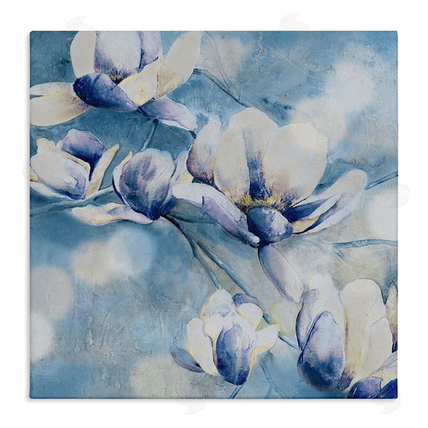 stupell industries Carol Robinson | Blue Flowers & Bokeh