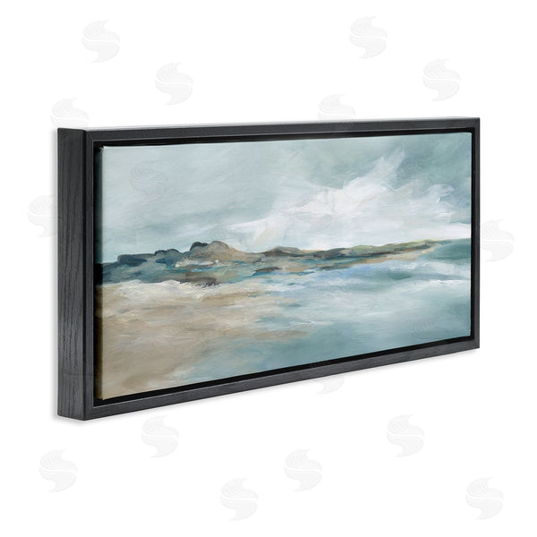 Stupell Industries Carol Robinson | Blue Gradient Beach Scene Wall Art