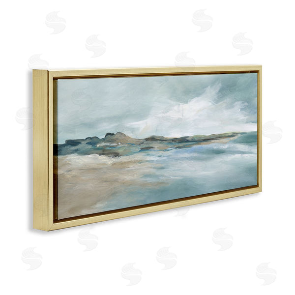 Stupell Industries Carol Robinson | Blue Gradient Beach Scene Wall Art
