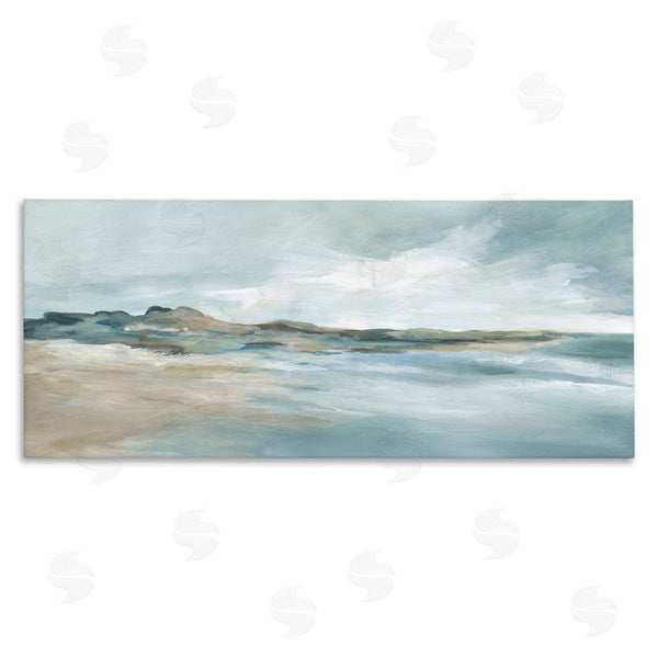 stupell industries Carol Robinson | Blue Gradient Beach Scene Wall Art