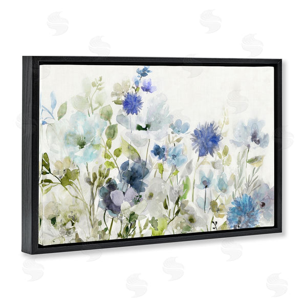 Stupell Industries Carol Robinson | Blue Opaque Flower Layers