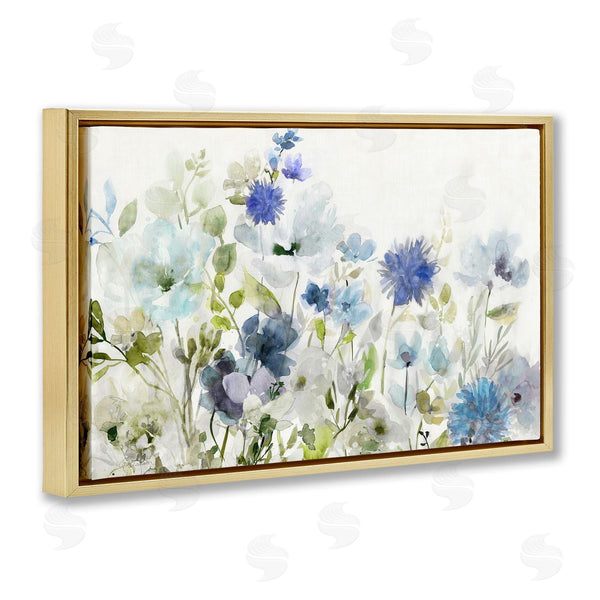 Stupell Industries Carol Robinson | Blue Opaque Flower Layers