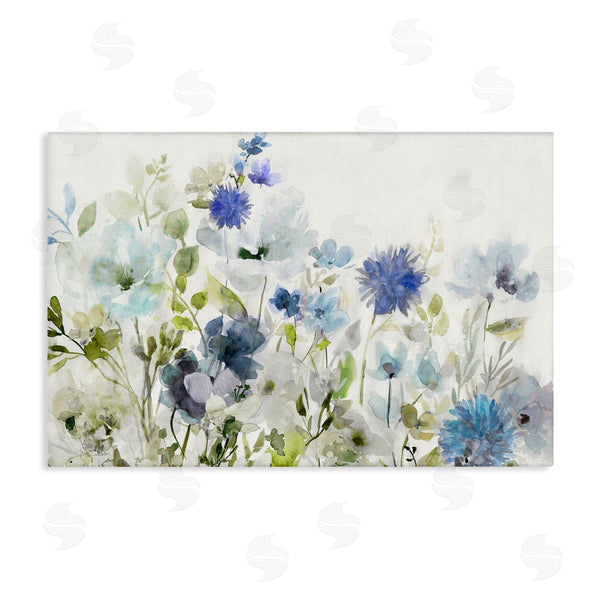 stupell industries Carol Robinson | Blue Opaque Flower Layers