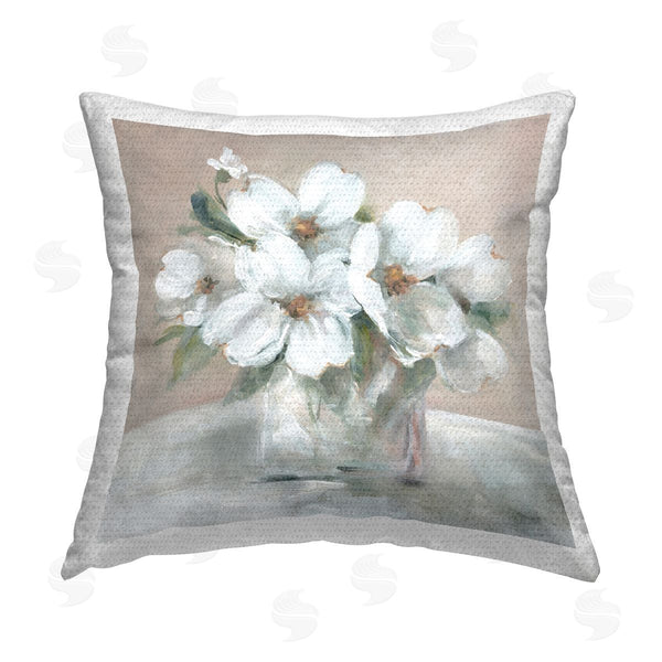 Stupell Industries Carol Robinson | Blushing Blooms Bouquet Printed Throw Pillow