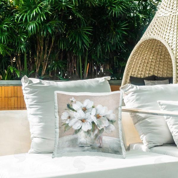 Stupell Industries Carol Robinson | Blushing Blooms Bouquet Printed Throw Pillow