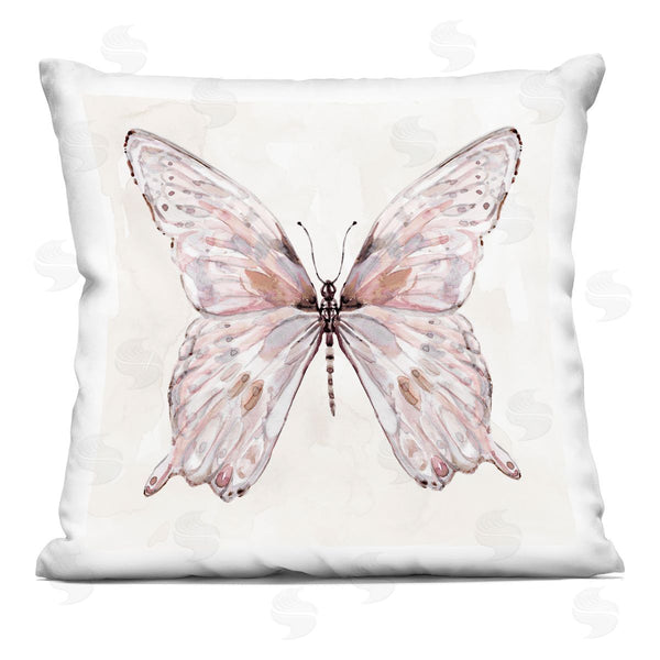stupell industries Carol Robinson | Blushing Butterfly Wings Printed Throw Pillow