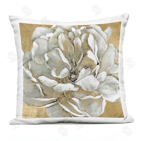 Stupell Industries Carol Robinson | Blushing White Magnolia Flower Abstract Floral Printed Throw Pillow