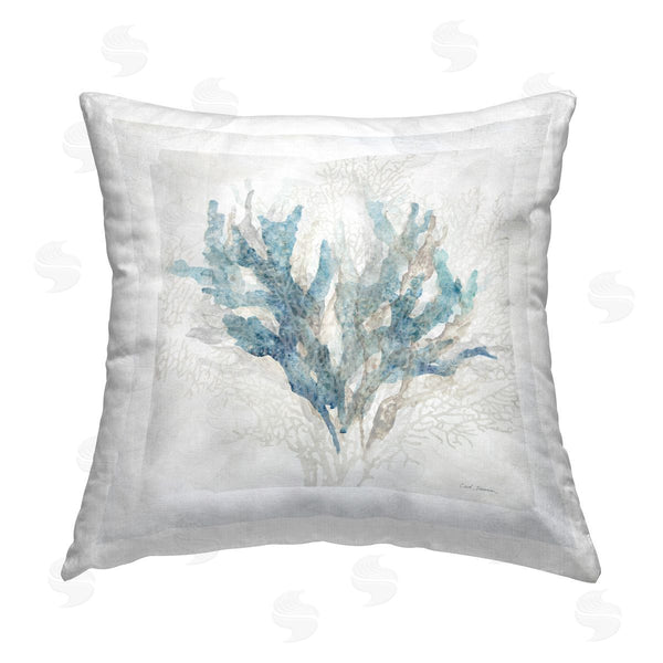 stupell industries Carol Robinson | Calm Coral Composition Printed Throw Pillow