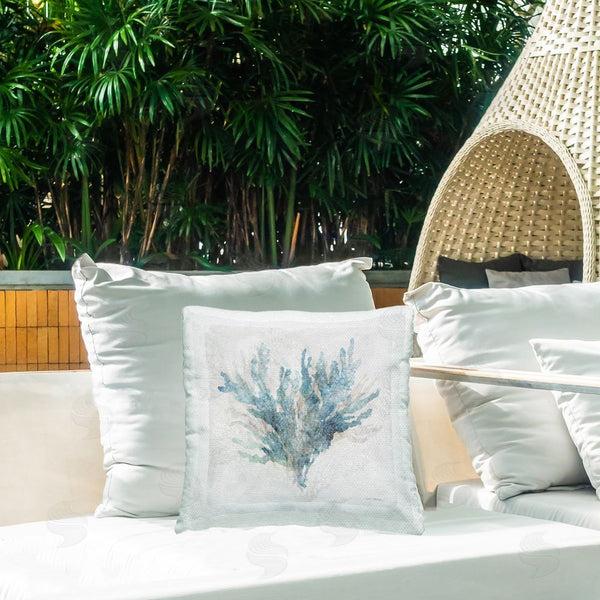 Stupell Industries Carol Robinson | Calm Expressive Coral Printed Throw Pillow