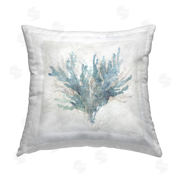 stupell industries Carol Robinson | Calm Expressive Coral Printed Throw Pillow