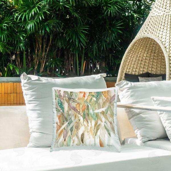 Stupell Industries Carol Robinson | Cascading Rain Abstraction Printed Throw Pillow