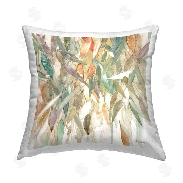stupell industries Carol Robinson | Cascading Rain Abstraction Printed Throw Pillow