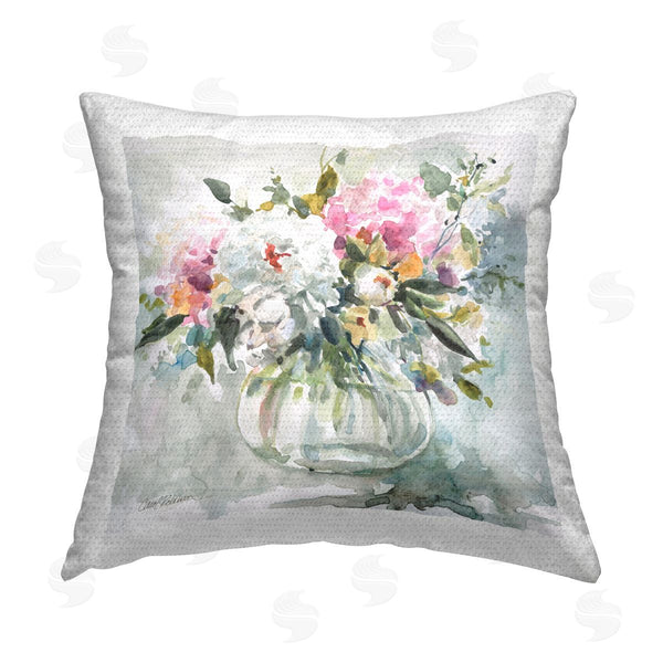 Stupell Industries Carol Robinson | Casual Vase Arrangement Printed Throw Pillow