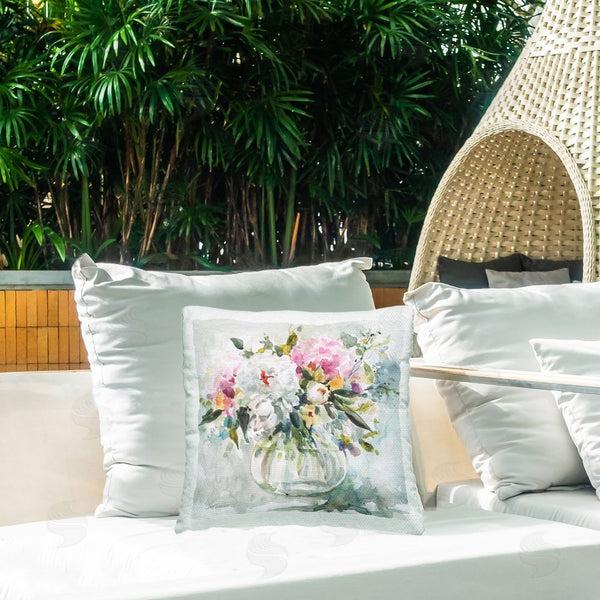 Stupell Industries Carol Robinson | Casual Vase Arrangement Printed Throw Pillow