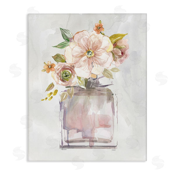 stupell industries Carol Robinson | Charming Cottage Florals in Fashion Fragrance Bottle Wall Art
