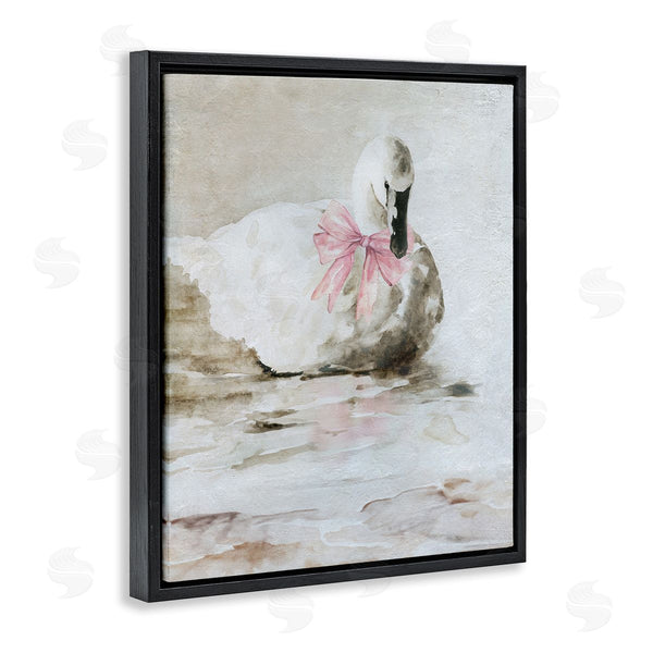 Stupell Industries Carol Robinson | Charming Duck With Pink Bow