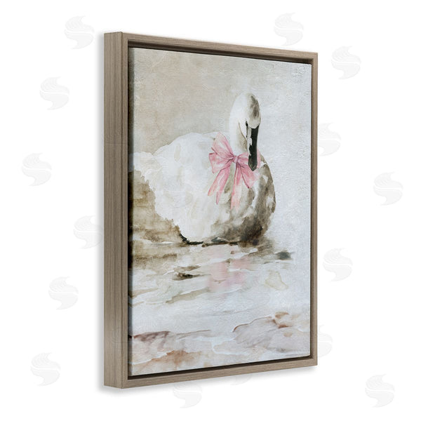 Stupell Industries Carol Robinson | Charming Duck With Pink Bow