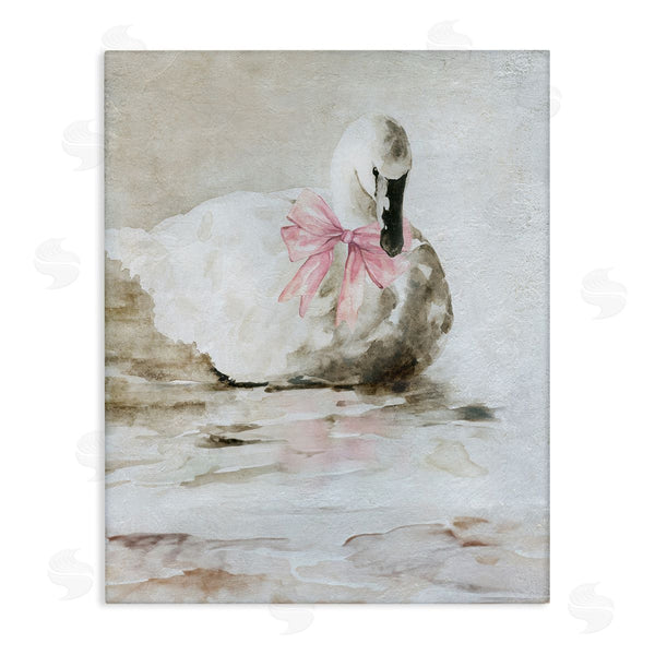 stupell industries Carol Robinson | Charming Duck with Pink Bow