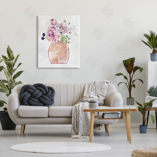 Stupell Industries Carol Robinson | Chic Cottage Florals In Pink Glam Fragrance Bottle Wall Art