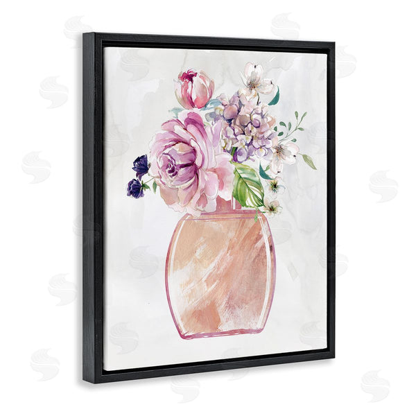Stupell Industries Carol Robinson | Chic Cottage Florals In Pink Glam Fragrance Bottle Wall Art