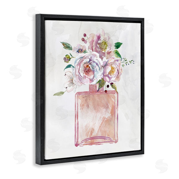 Stupell Industries Carol Robinson | Chic Purple Pink Florals In Fashion Fragrance Bottle Wall Art