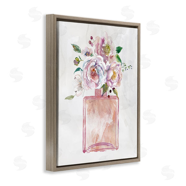 Stupell Industries Carol Robinson | Chic Purple Pink Florals In Fashion Fragrance Bottle Wall Art