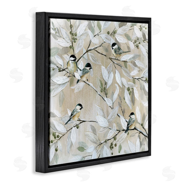 Stupell Industries Carol Robinson | Chickadee Birds On Branches