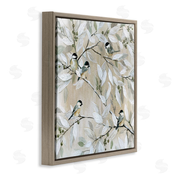 Stupell Industries Carol Robinson | Chickadee Birds On Branches