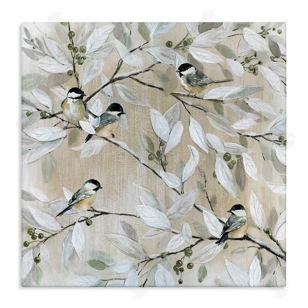 stupell industries Carol Robinson | Chickadee Birds on Branches