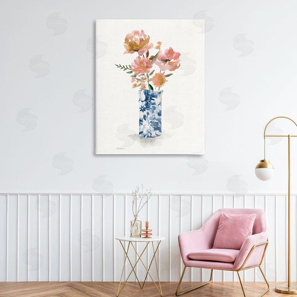 Stupell Industries Carol Robinson | Chinoiserie Blooms Pink Flowers