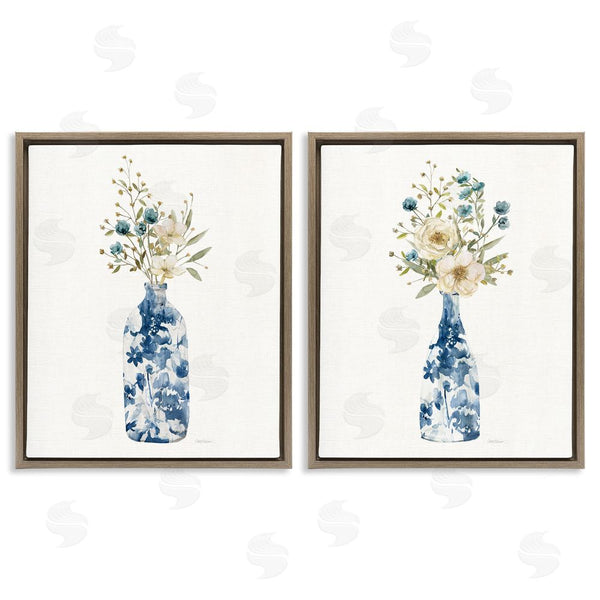 Stupell Industries Carol Robinson | Chinoiserie Blooms White Bouquets