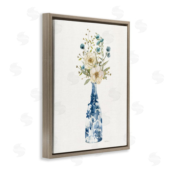 Stupell Industries Carol Robinson | Chinoiserie Blooms White Flowers