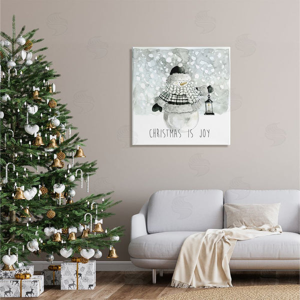 Stupell Industries Carol Robinson | Christmas Is Joy Snowman Wall Art