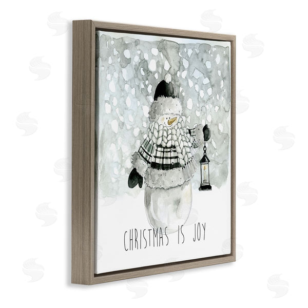 Stupell Industries Carol Robinson | Christmas Is Joy Snowman Wall Art