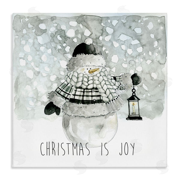 stupell industries Carol Robinson | Christmas is Joy Snowman Wall Art
