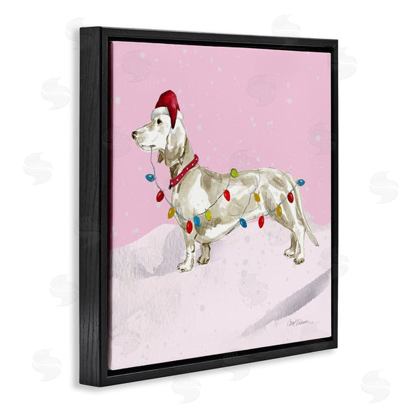 Stupell Industries Carol Robinson | Christmas Lights Dachshund