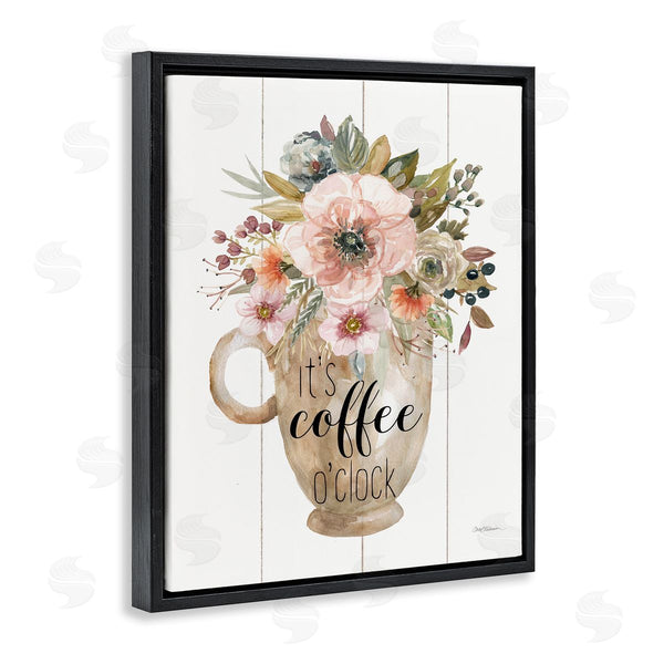 Stupell Industries Carol Robinson | Coffee O'Clock Floral Mug