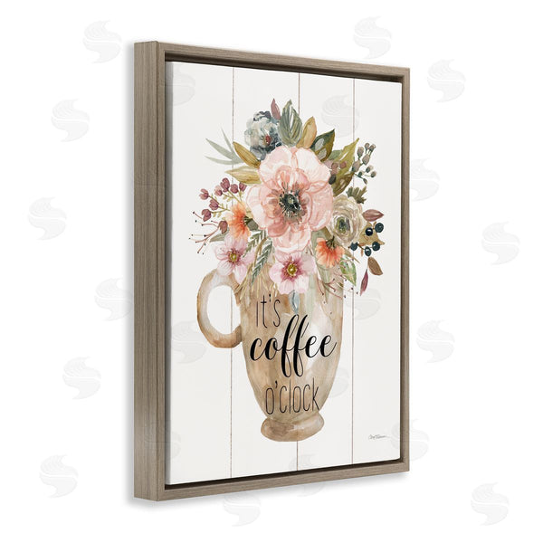 Stupell Industries Carol Robinson | Coffee O'Clock Floral Mug